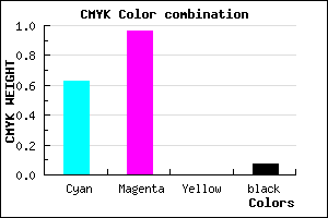 #570AEC color CMYK mixer