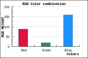 rgb background color #57139F mixer