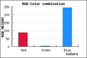 rgb background color #5703F5 mixer