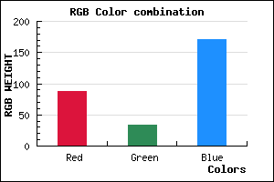 rgb background color #5721AB mixer