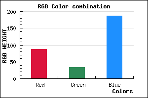 rgb background color #5721BB mixer
