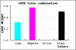 #57367F color CMYK mixer