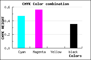#5748A5 color CMYK mixer