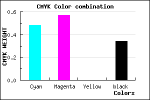 #5748A8 color CMYK mixer