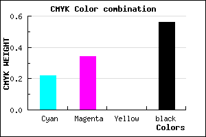 #57496F color CMYK mixer