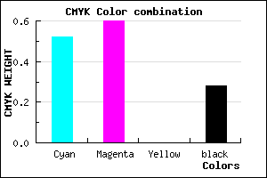 #5749B7 color CMYK mixer