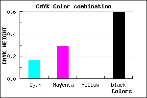 #574A68 color CMYK mixer