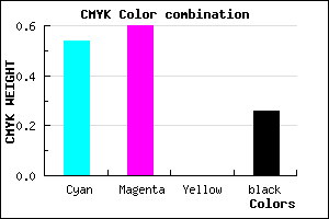 #574CBC color CMYK mixer