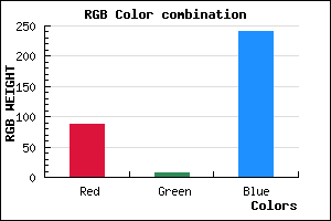 rgb background color #5708F0 mixer