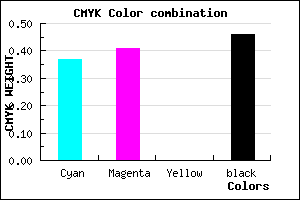 #57528A color CMYK mixer