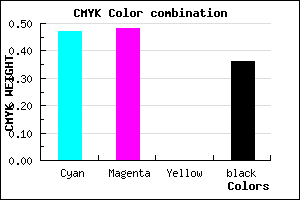 #5756A4 color CMYK mixer