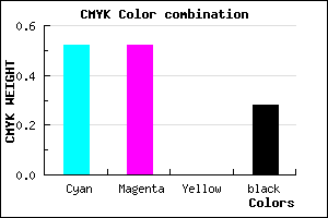 #5757B7 color CMYK mixer