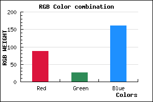 rgb background color #581AA0 mixer