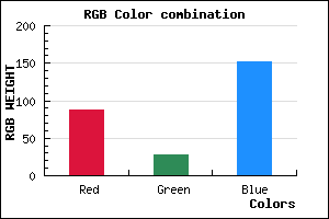 rgb background color #581C98 mixer