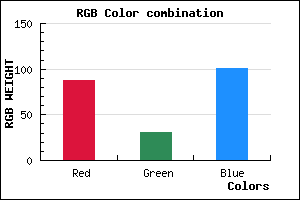 rgb background color #581F65 mixer