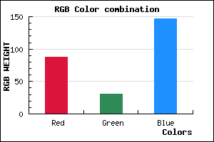 rgb background color #581F93 mixer