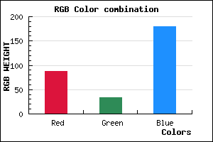 rgb background color #5822B4 mixer