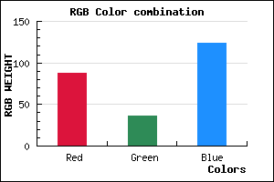 rgb background color #58247C mixer
