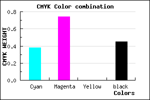 #58248D color CMYK mixer