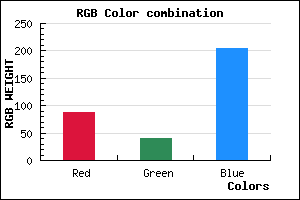 rgb background color #5828CC mixer