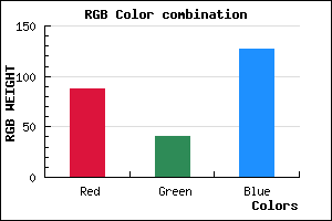 rgb background color #58297F mixer