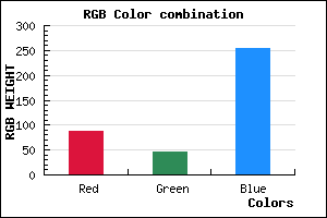 rgb background color #582EFD mixer