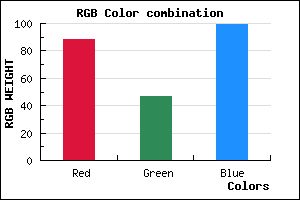 rgb background color #582F63 mixer