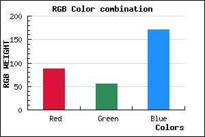 rgb background color #5837AB mixer