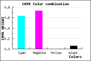 #5842F0 color CMYK mixer