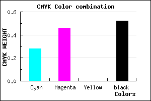 #58437B color CMYK mixer