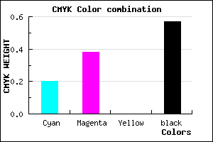 #58446E color CMYK mixer