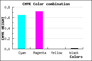 #5846FC color CMYK mixer