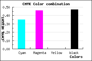 #584A88 color CMYK mixer