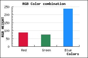rgb background color #584AEE mixer