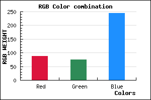 rgb background color #584AF5 mixer