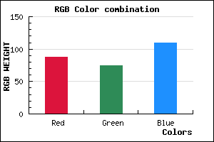 rgb background color #584B6D mixer