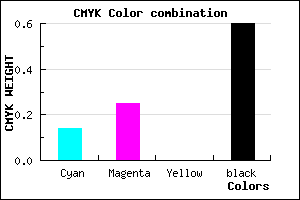 #584C66 color CMYK mixer