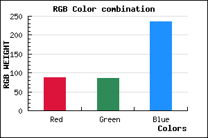 rgb background color #5856EC mixer