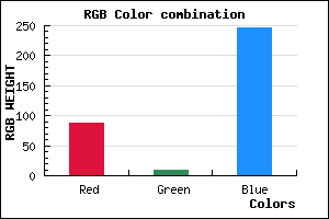 rgb background color #5809F7 mixer