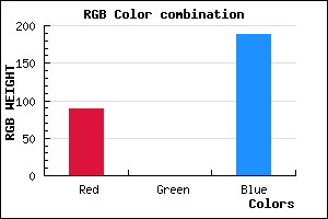 rgb background color #5900BC mixer