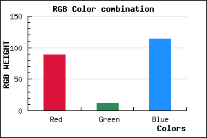 rgb background color #590C72 mixer