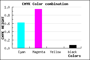 #590CEC color CMYK mixer