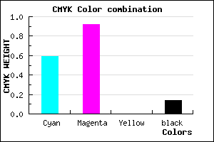 #5912DB color CMYK mixer