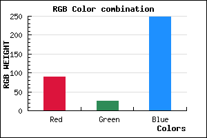 rgb background color #5919F8 mixer
