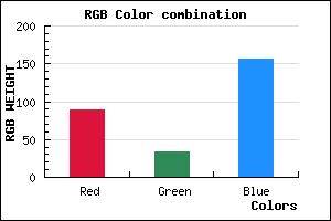 rgb background color #59229C mixer