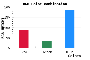 rgb background color #5922BA mixer