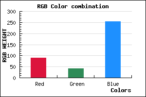 rgb background color #592AFF mixer