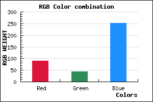 rgb background color #592BFB mixer