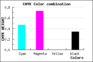 #592DA9 color CMYK mixer