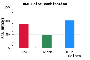 rgb background color #592F65 mixer